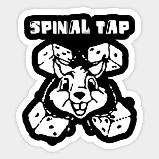 spinal tap rabbit dice Sticker